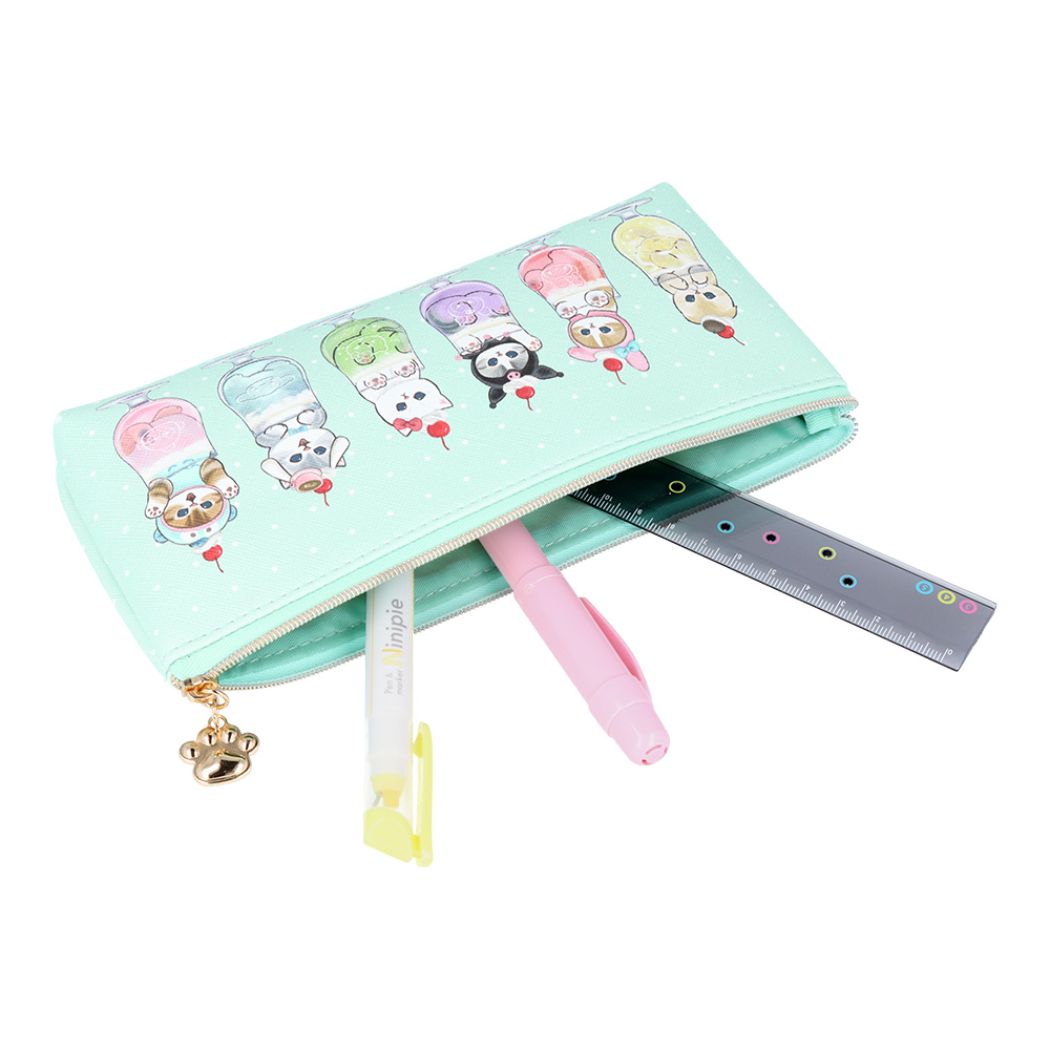 モフサンド ペンケース/筆箱/ペンポーチ ペンケース ms×sc　ソーダ mofusand サンスター文具