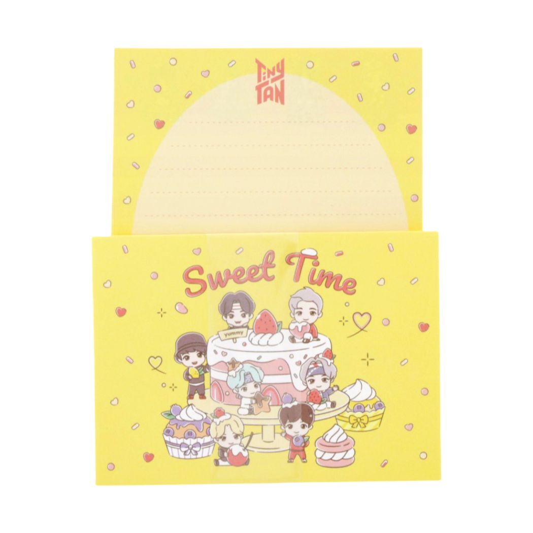 タイニータン ミニレターセット 手渡し手紙セット SweetTime A TinyTAN キャラクター プレゼント 男の子 女の子 ギ