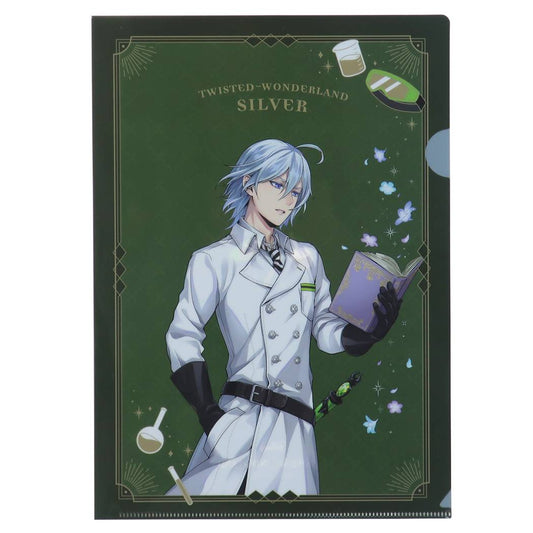 ツイステッドワンダーランド ディズニー キャラクター A4 シングル クリアファイル 実験着 シルバー クリアフォルダー サンスター文具クリ