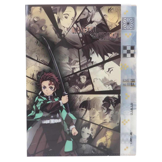 鬼滅の刃 ポケットファイル 少年ジャンプ ダイカット 5インデックス A4 クリアファイル アニメキャラクター Cタイプ プレゼント