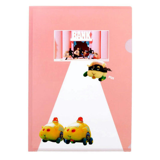 PUIPUIモルカー プイプイモルカー キャラクター A4 シングル クリアファイル クリアフォルダー ピンク サンスター文具 プレゼント
