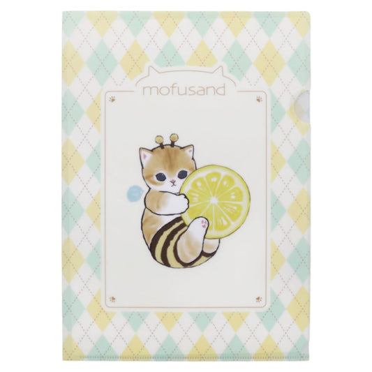 モフサンド キャラクター クリアフォルダー A4シングルクリアファイル ハチにゃん 新入学 mofusand プレゼント 男の子 女の子
