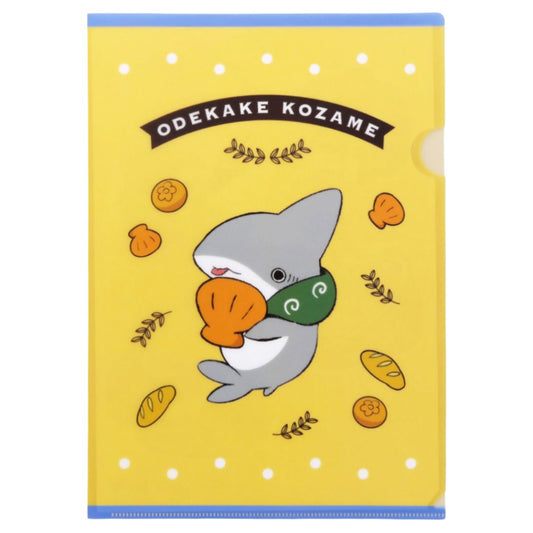 クリアフォルダー おでかけ子ザメ A4シングルクリアファイル ベーカリー 新入学 新学期準備文具