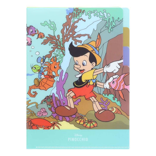ピノキオ クリアファイル A5 3P 3ポケットA5クリアファイル ディズニー ポケットファイル キャラクター