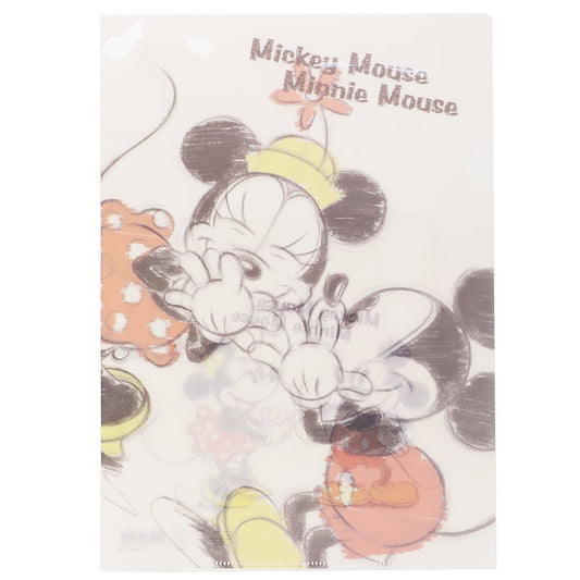 ミッキー＆ミニー ファイル A4シングルクリアファイル 2159538 ディズニー サンスター文具 事務用品 日本製 キャラクター グッズ
