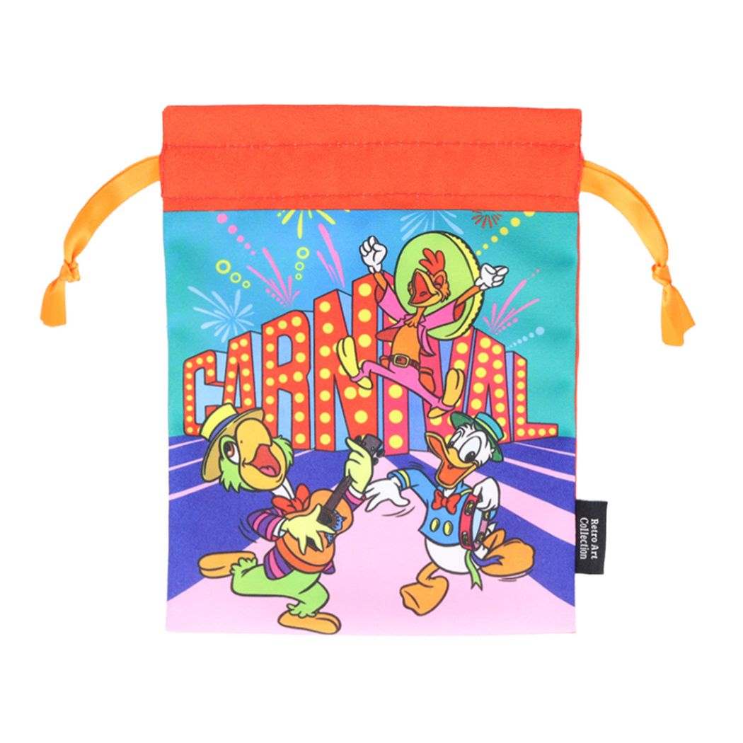 ディズニークラシック 巾着 ディズニー 巾着袋/きんちゃく キャラクター レトロ カーニバル