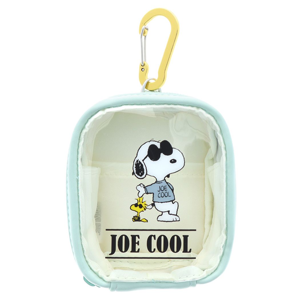 スヌーピー グッズ クリアポーチ キャラクター カラビナ付きミニポーチ ジョークール