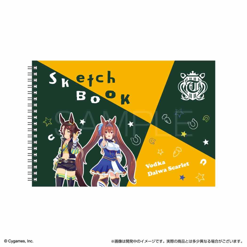 ウマ娘 プリティーダービー アニメキャラクター B5 スケッチブック お絵描き帳 ウオッカ ダイワスカーレット プレゼント 男の子 女