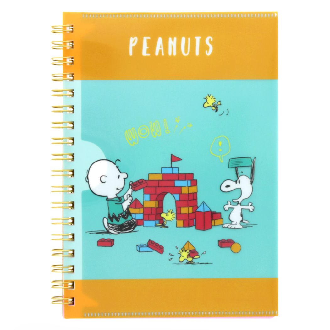 スヌーピー ポケットリングノート リングノート PEANUTS PLAY WITH COLORS4 ブロック ピーナッツ