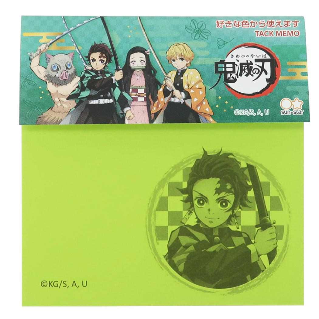 付箋 鬼滅の刃 5カラー ネオン ふせん Aタイプ 少年ジャンプ サンスター文具 コレクション文具 プレゼント 男の子 女の子 ギフト