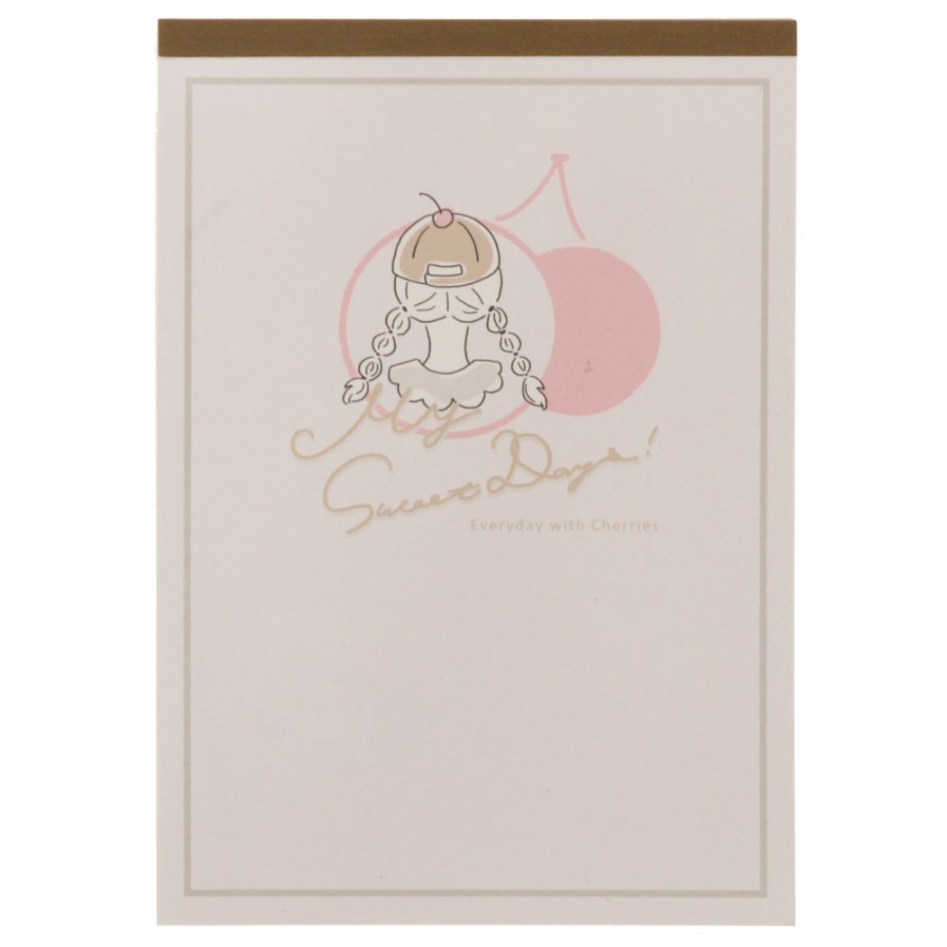 メモ帳 小学生 中学生 高校生 女の子 A6 メモ MY SWEET DAYS チェリー 新入学 プレゼント 男の子 ギフト