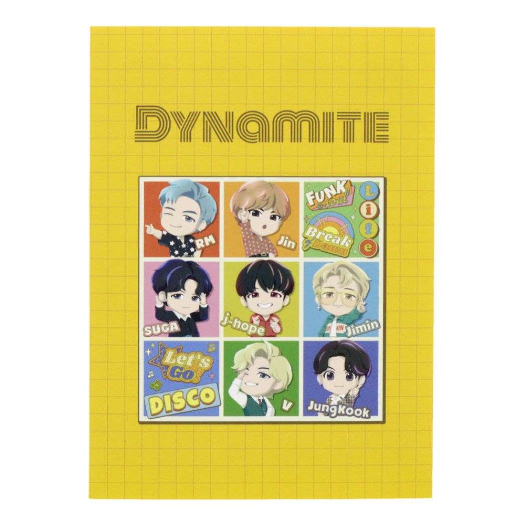 付箋 タイニータン ブック型 ふせん Dynamite B TinyTAN サンスター文具 プレゼント 男の子 女の子 ギフト