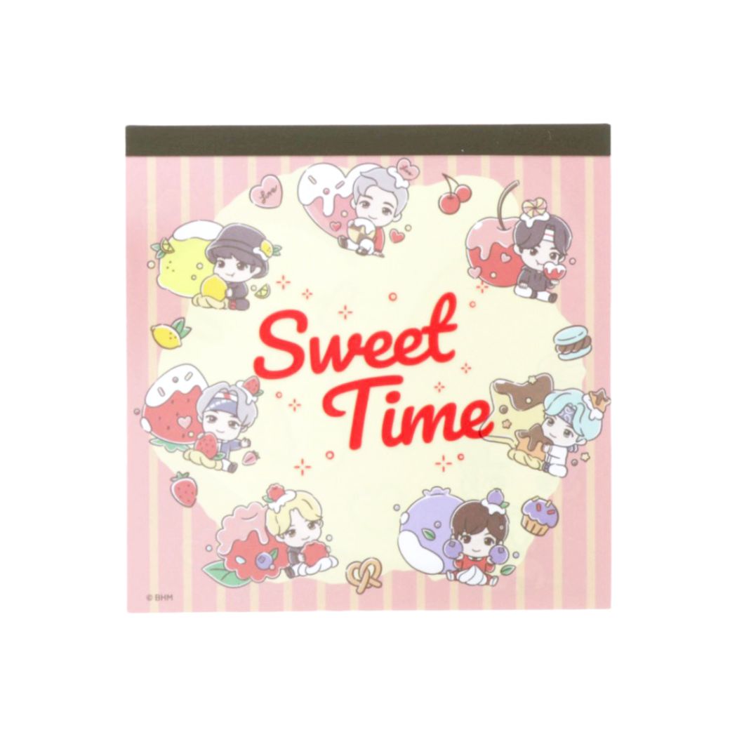 タイニータン メモ帳 スクエアメモ SweetTime B TinyTAN サンスター文具 プレゼント 男の子 女の子 ギフト