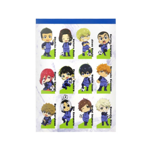 ブルーロック グッズ メモ帳 アニメキャラクター ステッカー付メモ プレゼント 男の子 女の子 ギフト