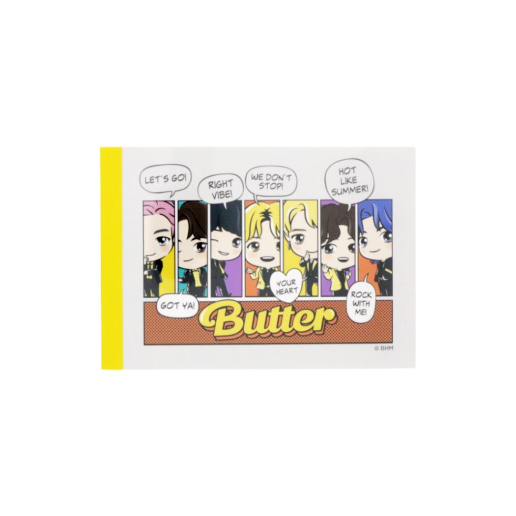 タイニータン ミニミニメモ TinyTAN メモ帳 キャラクター Butter ホワイト 新入学