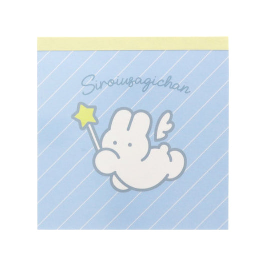 メモ帳 siroiusagichan スクエアメモ ライトブルー 新入学 サンスター文具