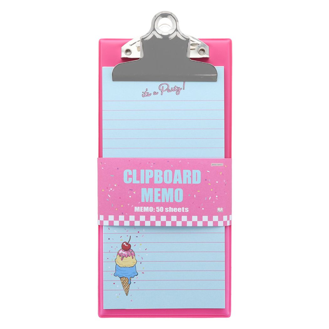 メモ帳 ミニクリップボードメモ パーティタイム アイス サンスター文具