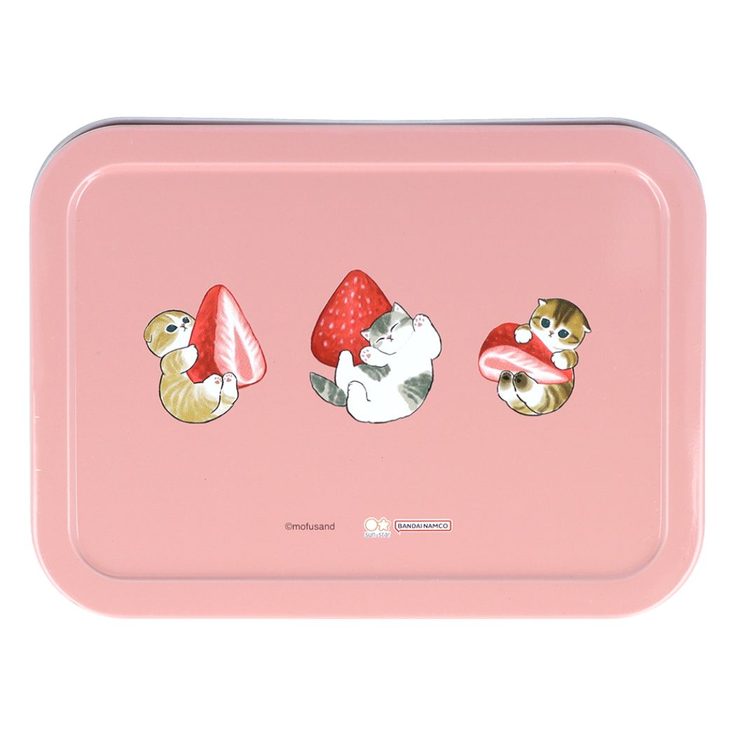 モフサンド キャラクター メモ帳 缶入りメモ ストロベリーティー