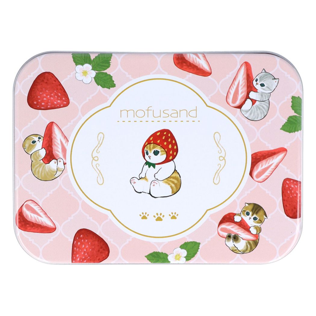モフサンド キャラクター メモ帳 缶入りメモ ストロベリーティー