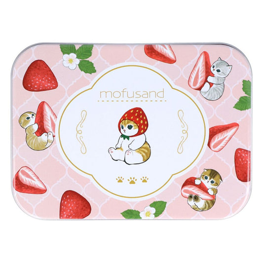 モフサンド キャラクター メモ帳 缶入りメモ ストロベリーティー