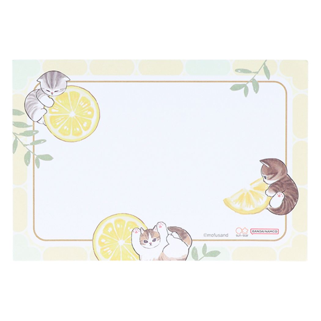 モフサンド 缶入りメモ メモ帳 レモンティー mofusand キャラクター
