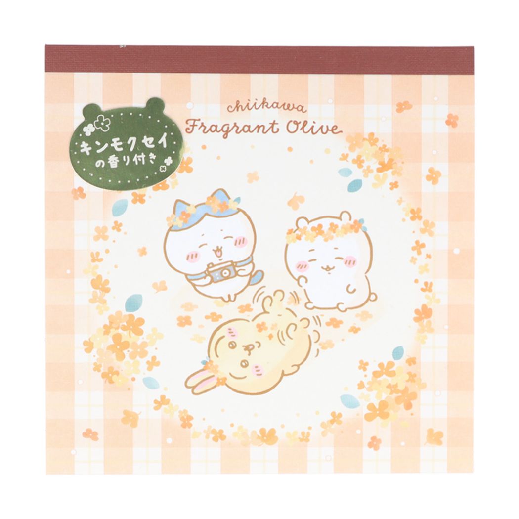 ちいかわ メモ帳 スクエアメモ チェック サンスター文具