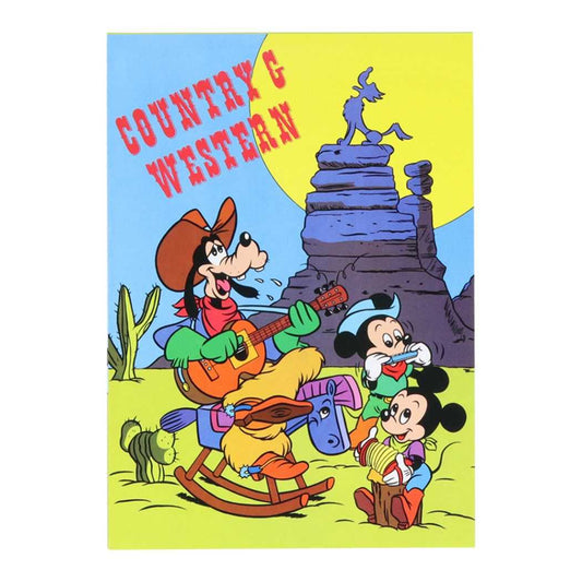 ディズニークラシック A6メモ ディズニー メモ帳 キャラクター レトロ ウエスタン