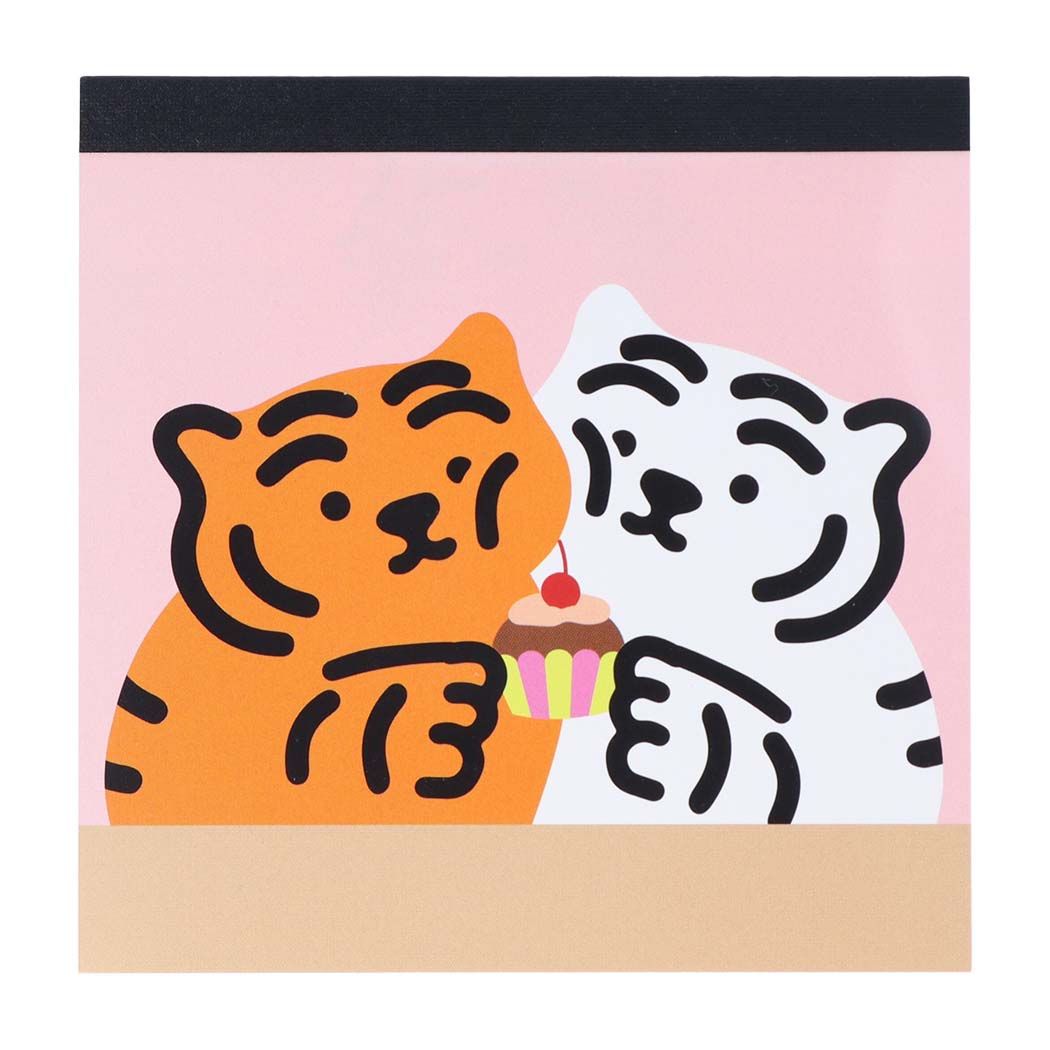 メモ帳 MUZIK TIGER　ムジークタイガー スクエアメモ B 韓国　SNS サンスター文具