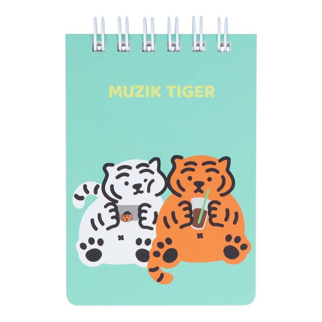 メモ帳 MUZIK TIGER　ムジークタイガー Ｗリングメモ A7 韓国　SNS B 新学期準備文具