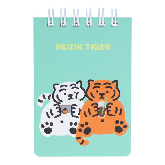 メモ帳 MUZIK TIGER　ムジークタイガー Ｗリングメモ A7 韓国　SNS B 新学期準備文具