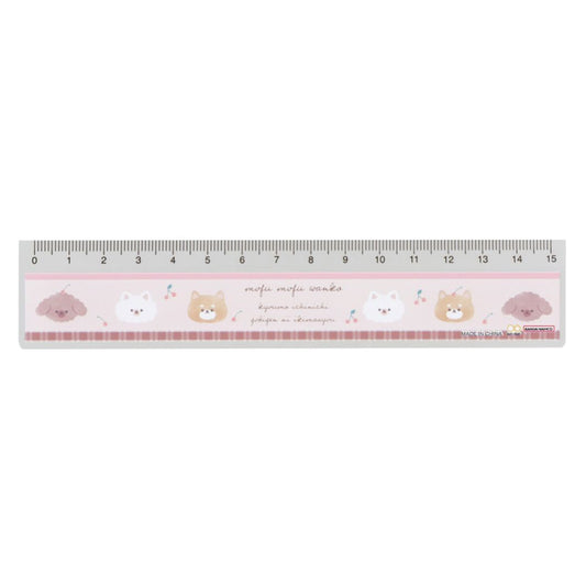 ものさし 15cm定規 モフモフラテ 新入学 プレゼント 男の子 女の子 ギフト