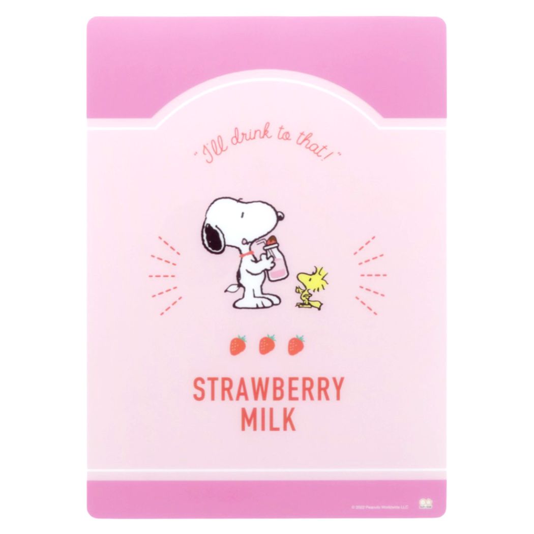 スヌーピー 下じき 下敷き PN Milk stand いちご牛乳 ピーナッツ キャラクター プレゼント 男の子 女の子 ギフト