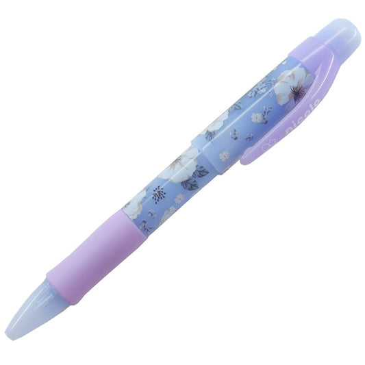 0.3＆0.5mm ダブルシャープ シャープペン nicolo フラワー ブルー 機能性文具 ガーリーステショ プレゼント 男の子 女