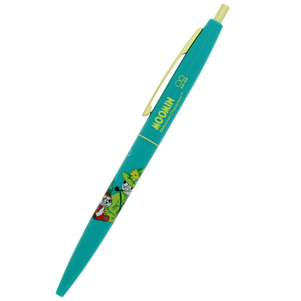 ムーミン BiCクリックゴールド 0.5 油性 黒 ボールペン Moomin2 ティールグリーン 北欧 キャラクター グッズ プレゼント