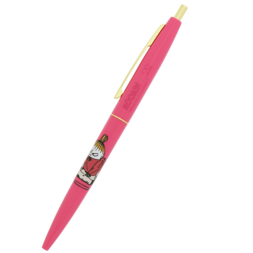 ムーミン キャラクター BiCクリックゴールド 0.5 油性 黒 ボールペン Moomin2 チェリーピンク 北欧 プレゼント 男の子
