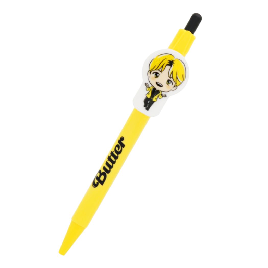 タイニータン 商品 ボールペン TinyTAN キャラクター ノック式ダイカットボールペン 0.7