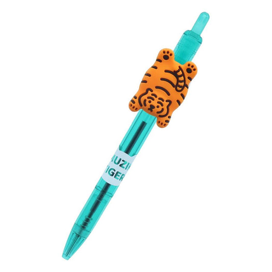 ボールペン MUZIK TIGER　ムジークタイガー ラバーマスコット付ペン 韓国　SNS A 新学期準備文具