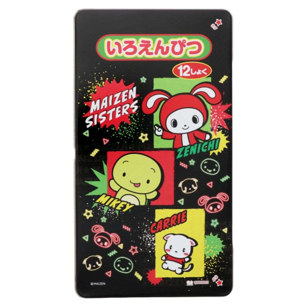 まいぜんシスターズ YouTuber キャラクター 色鉛筆 缶入り 12色 いろえんぴつ 新入学 プレゼント 男の子 女の子 ギフト