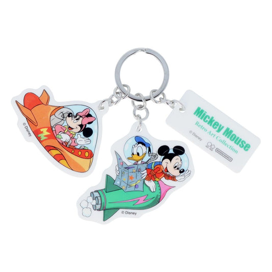 ミッキーマウス 3連アクリルキーホルダー ディズニー キーリング キャラクター