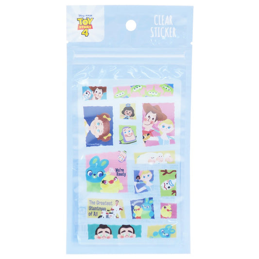 トイストーリー 4 ジップ クリア シール ミニ シール ブルー ディズニー グッズ キャラクター サンスター文具 デコシール プレゼント