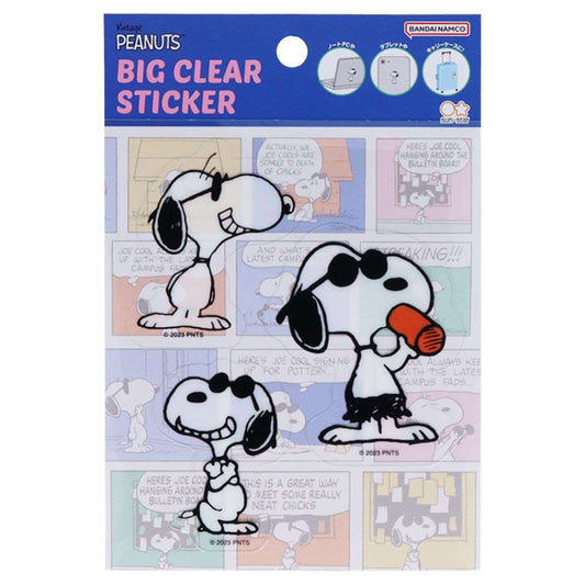 スヌーピー グッズ ステッカー キャラクター キャラクター ビッグクリアステッカー PNCS ジョー・クール
