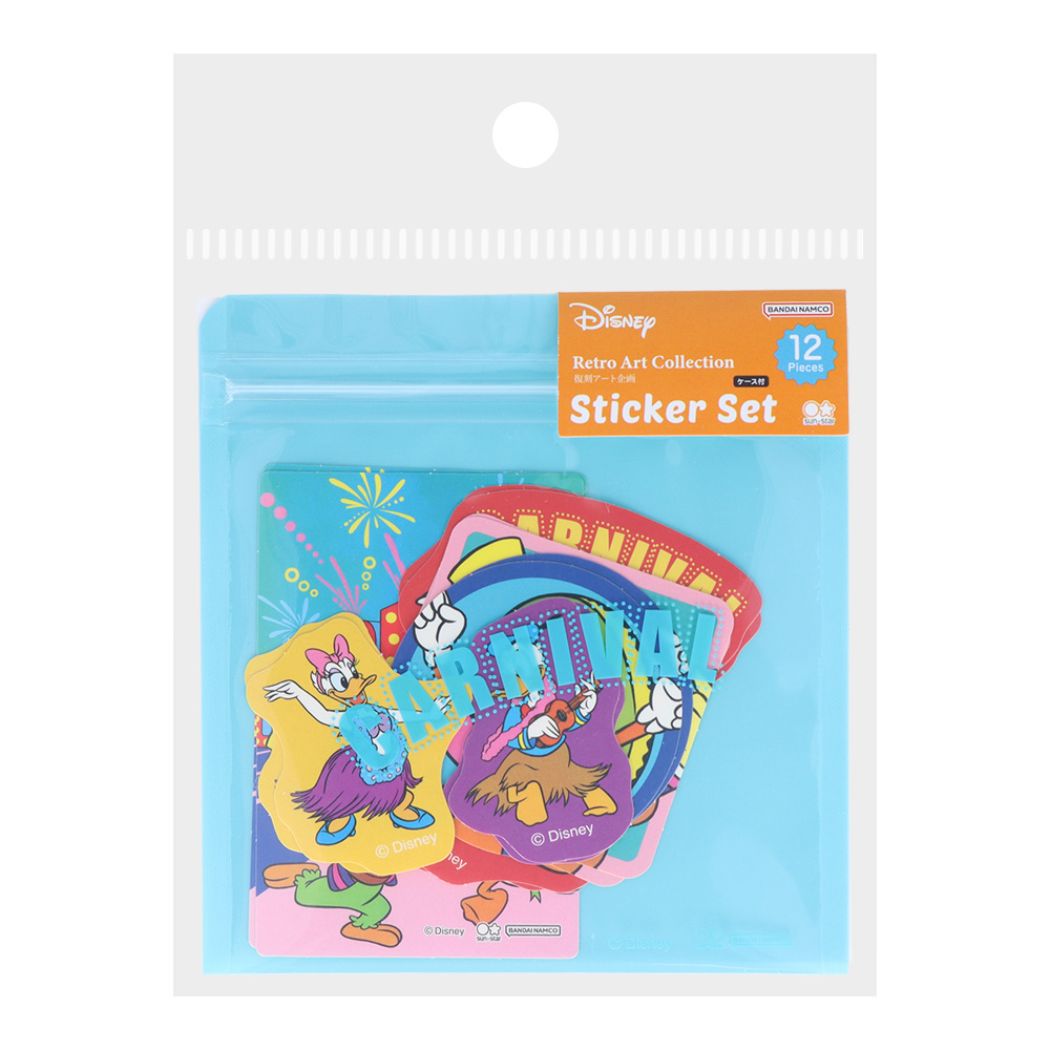 ディズニークラシック キャラクター ステッカー キャラクター/ステッカー ケース付ステッカーセット レトロ カーニバル ディズニー