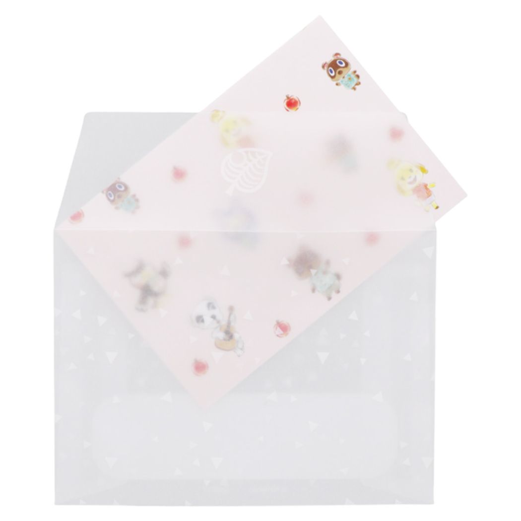 手渡し手紙セット あつまれどうぶつの森 ミニレターセット ピンク