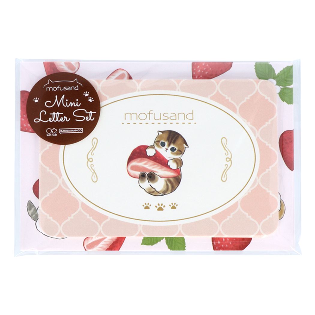 モフサンド ミニレターセット レターセット ストロベリーティー mofusand キャラクター