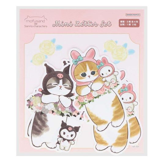 モフサンド mofusand キャラクター レターセット/お手紙セット ダイカットミニレター