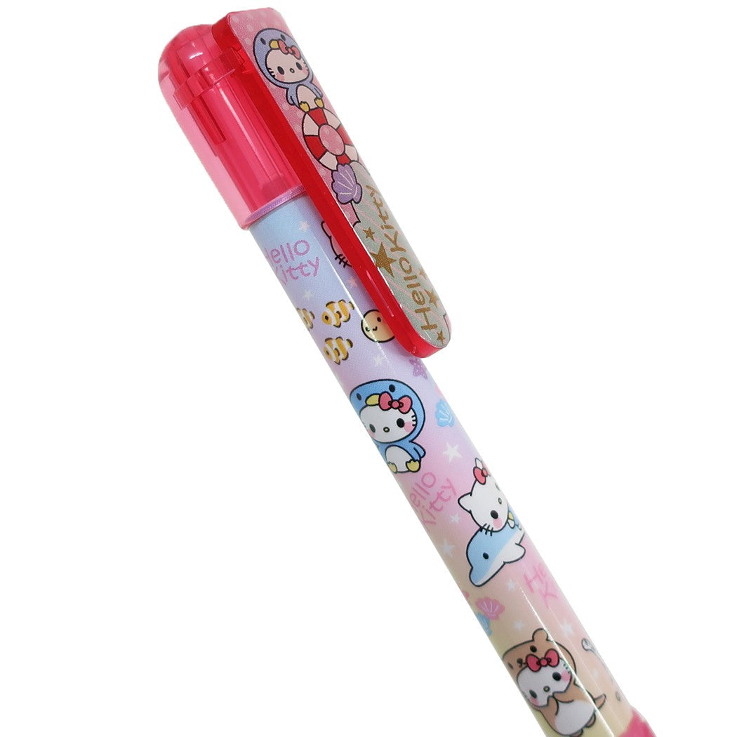 ハローキティ クリップ付 ボールペン サンリオ ボールペン キャラクター 海のともだち ペンギン プレゼント 男の子 女の子 ギフト