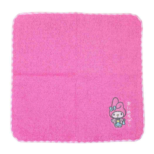 マイメロディ 刺繍タオル MM ハンドタオル 温泉 サンリオ