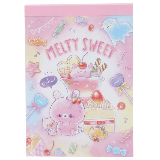 メモ帳 MELTY SWEET A6 ボリューム メモ 2021AW 新学期準備文具 プレゼント 男の子 女の子 ギフト