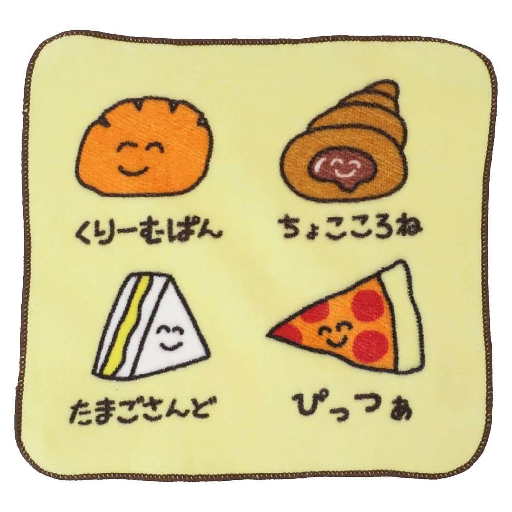 コンビニおえかきさん プリントタオル ハンカチタオル ミニタオル 3 ぱん3