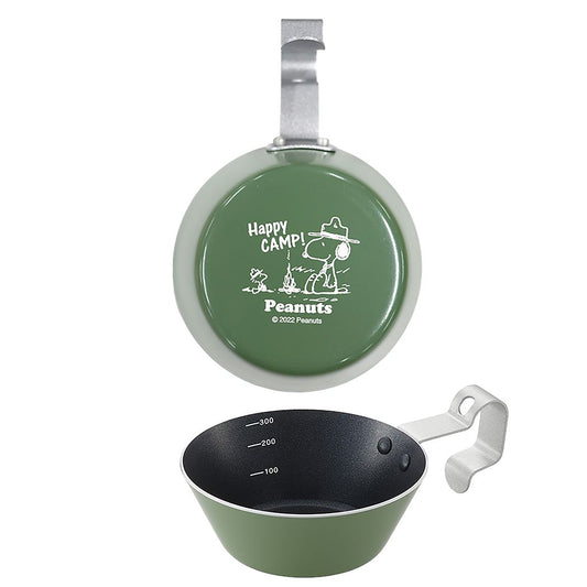 スヌーピー キャラクター 調理器 クッキングシェラカップ カーキ ピーナッツ